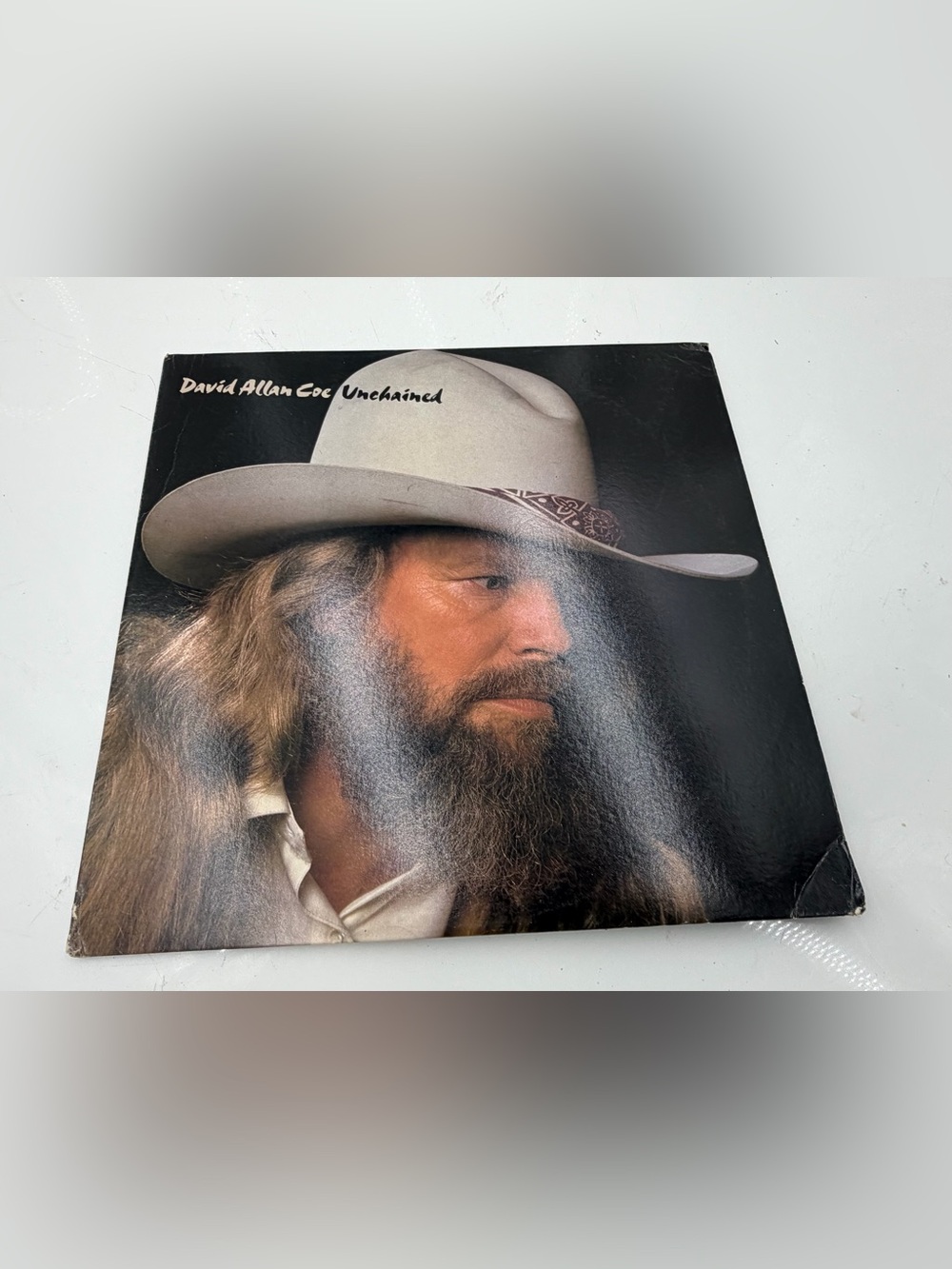 David Allan Coe - Unchained 1985 Promo 12" Vinyl Album.
